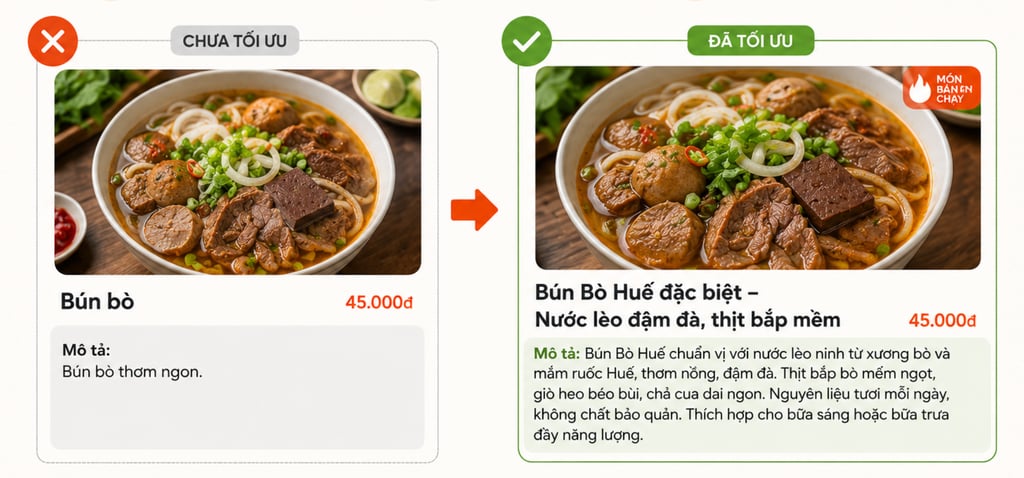 Cách Viết Mô Tả Món Ăn Trên Shopeefood