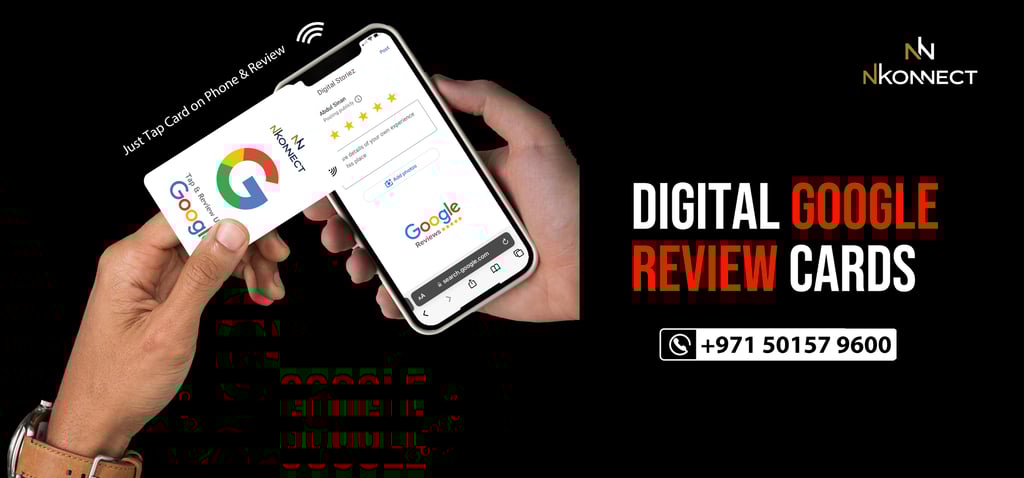 Digital Googel Review Card NFC