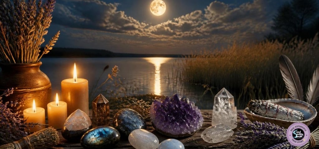 Sturgeon Moon Crystals Soul Sisters Tarot