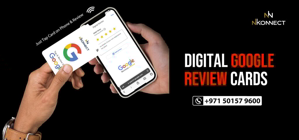 Digital Googel Review Card NFC