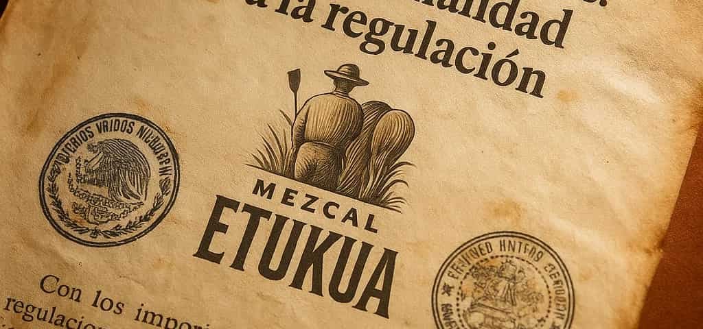 Documento histórico mexicano con las primeras leyes de regulación del mezcal