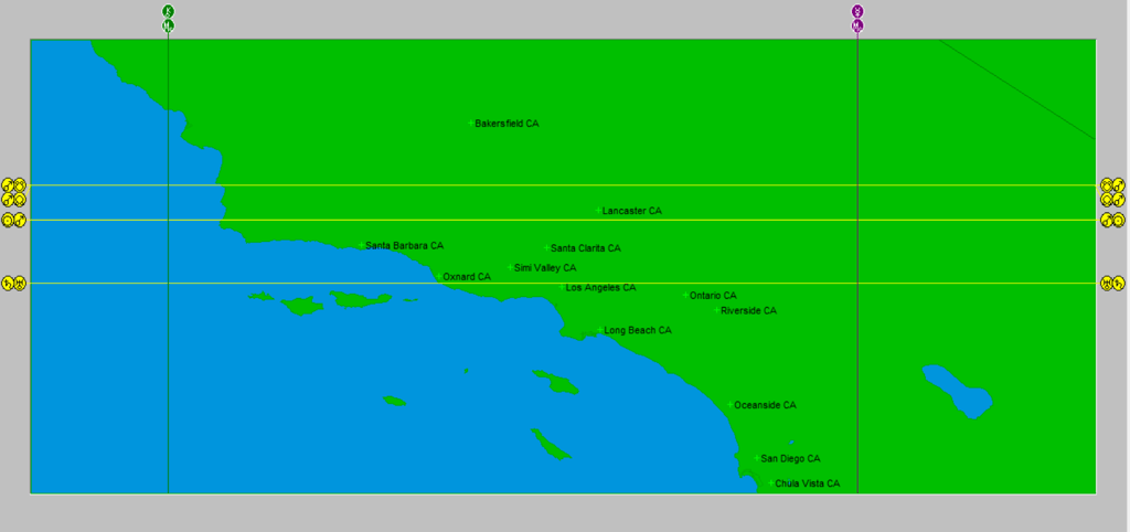 astrocartography map of Billie Eilish's hometown Los Angeles