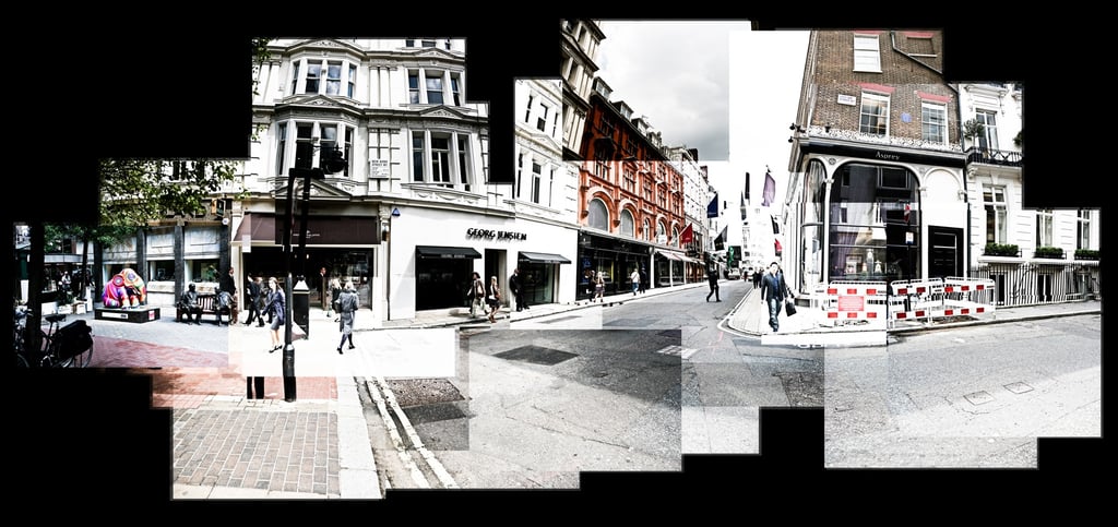 A very large joiner composition of New Bond Street