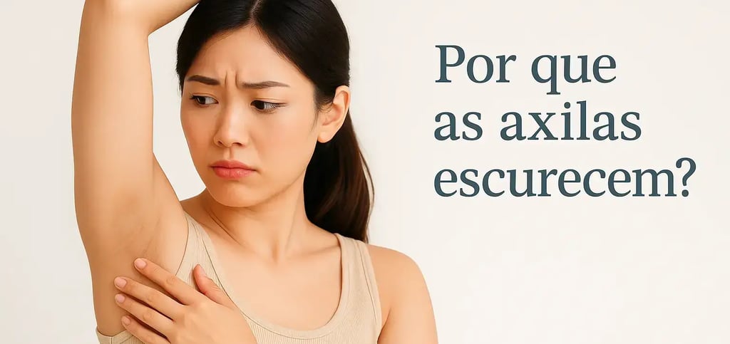 Por que as axilas escurecem