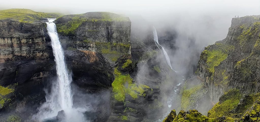 Háifoss in the southern highlands of Iceland