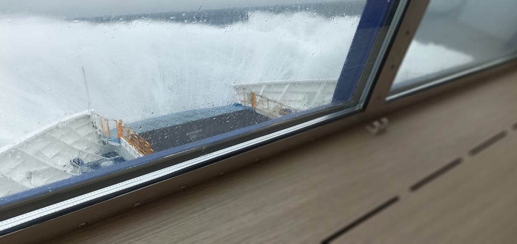 With a boom and a crash.