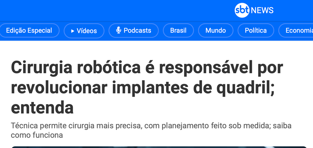 Prótese Robótica do Quadril Dr. Thiago S. Busato