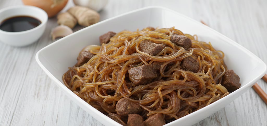 Samoan chop suey with noodles