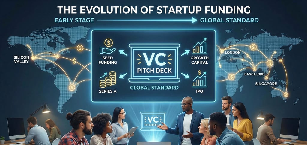 Global evolution of startup funding and pitch deck standards