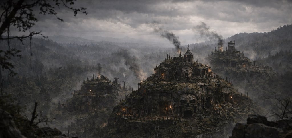 Goblin fortresses in the Ebonhart Forest