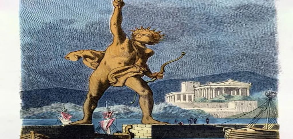 a statue of a statue of a man holding a torch in his hand