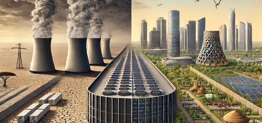 African-inspired AI facility, egenerative infrastructure, respect for land,