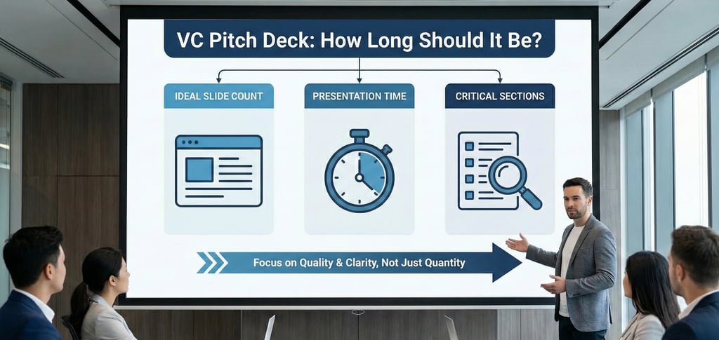 Presentation guide on ideal pitch deck length