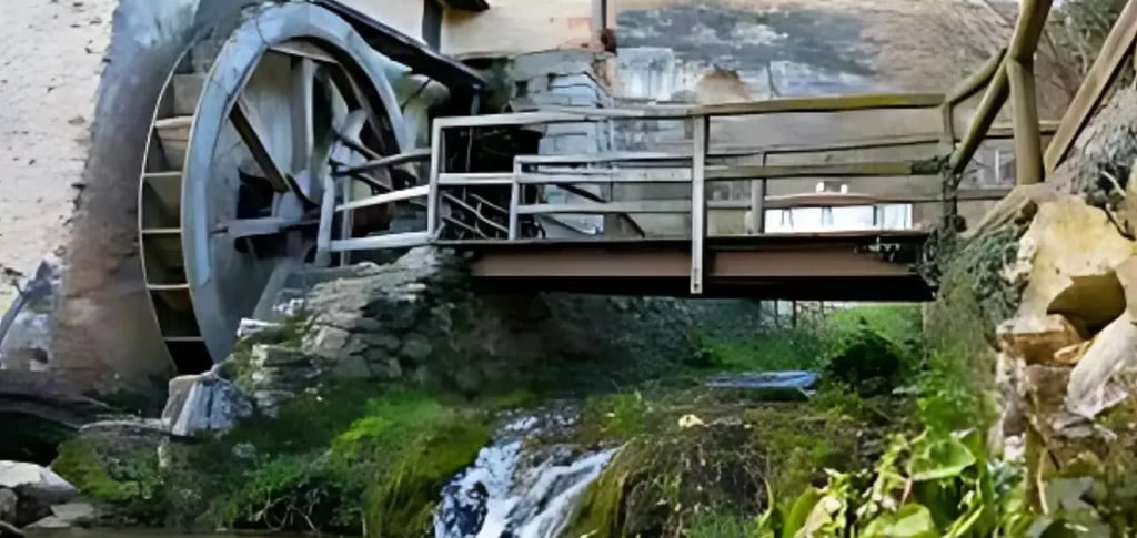 Ancient water mill in Mossano, Colli Berici Vicenza, traditional rural heritage of Veneto