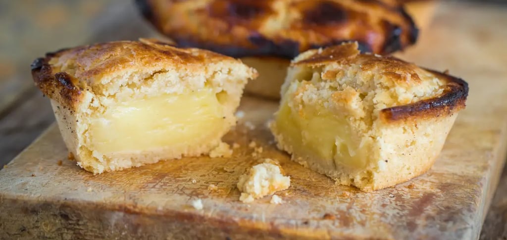 Traditional pasticciotto pastry from Salento, typical Italian custard-filled dessert