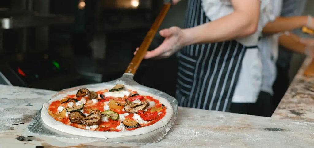 a person is cooking a pizza on a pizza, neapolitan pizza of naples
