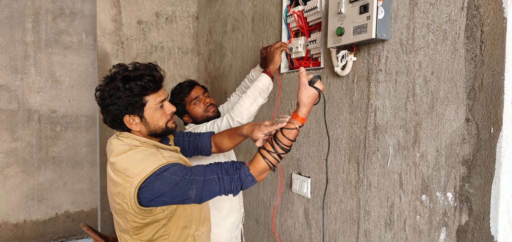 mcb,rccb,electrical safety device installation in house wiring
