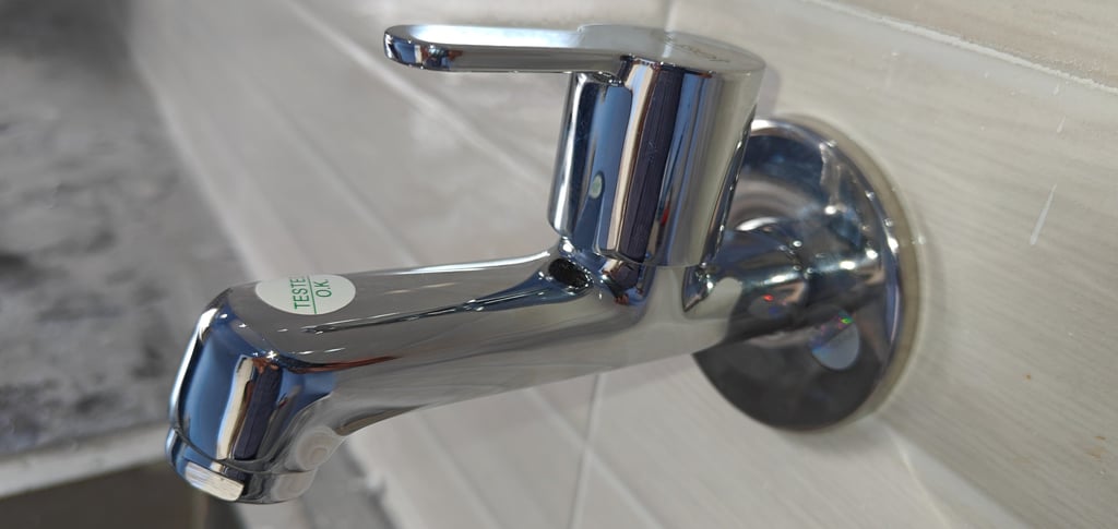 Bathroom water tap long body,by installed sonu electrical and plumbing service
