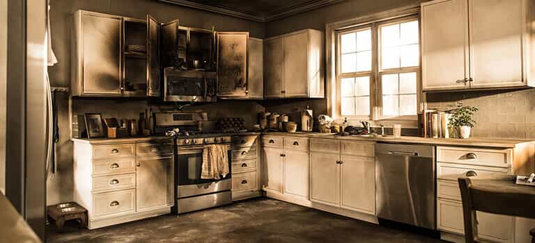 Fire and smoke damage restoration for insurance claims