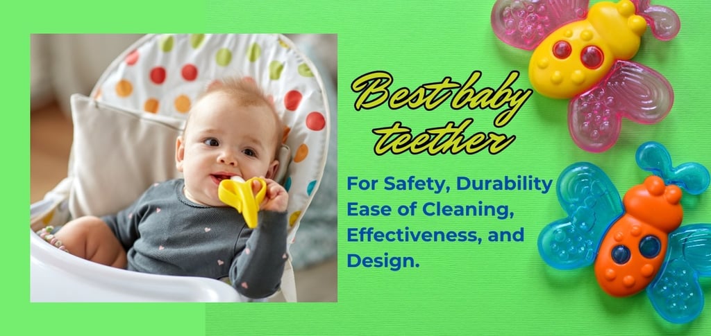 a cute baby with teether