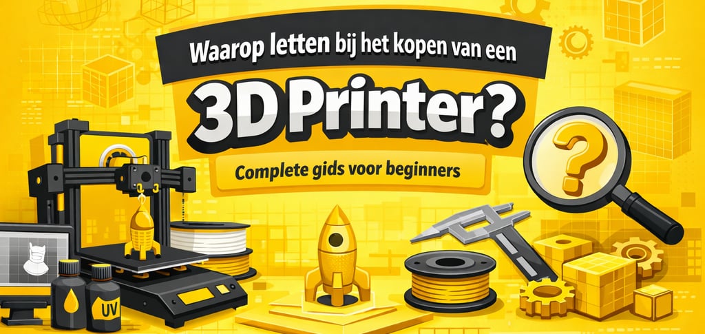 Waar moet je op letten bij het kopen van een 3D printer?