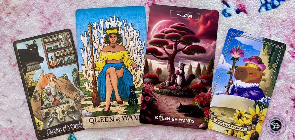 Kui tume naiselikkus oleks taro kaart, siis oleks see Sauade Kuninganna Soul Sisters Tarot