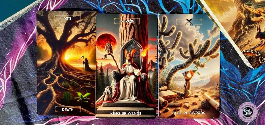 Three card tarot spread Soul Sisters Tarot