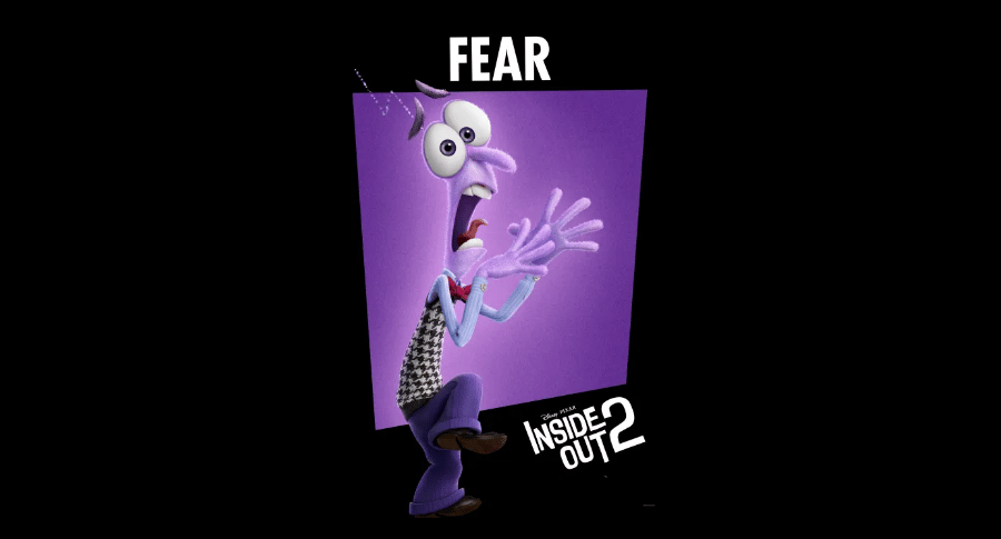 Fear character from Disney Pixar's Inside Out 2