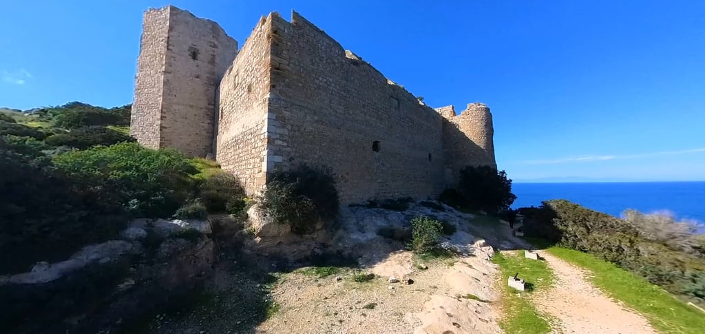 Kritinia Castle in Rhodes Greece