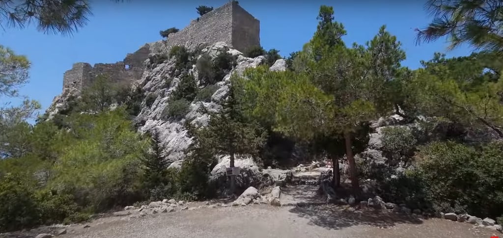 monolithos castle in Rhodes Greece