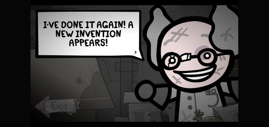 Mewgenics' Dr Beaning is always confident about his failed inventions.