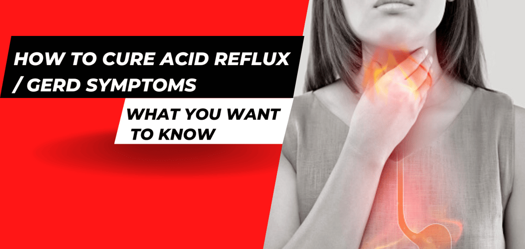 a woman with acid reflux