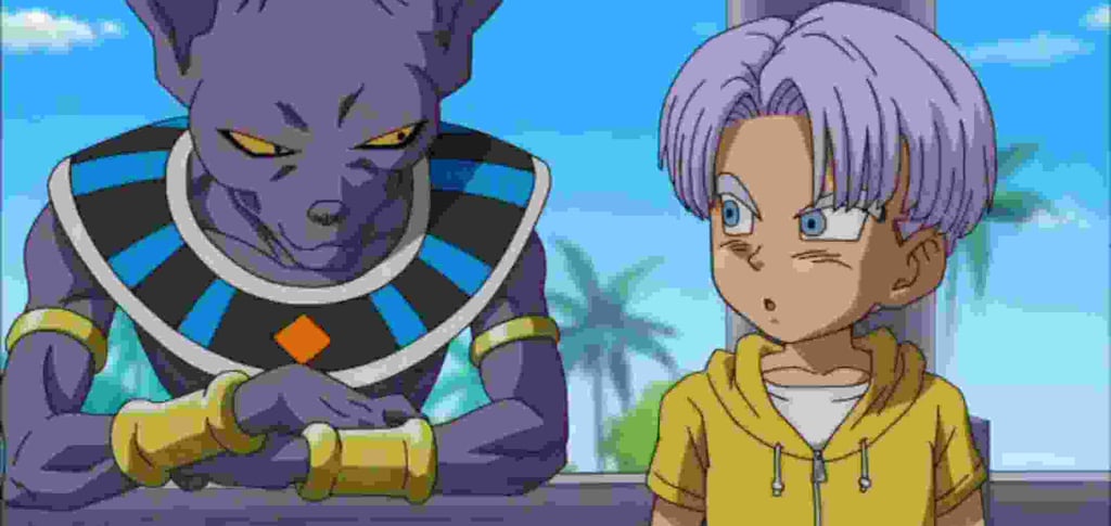 trunks and beerus