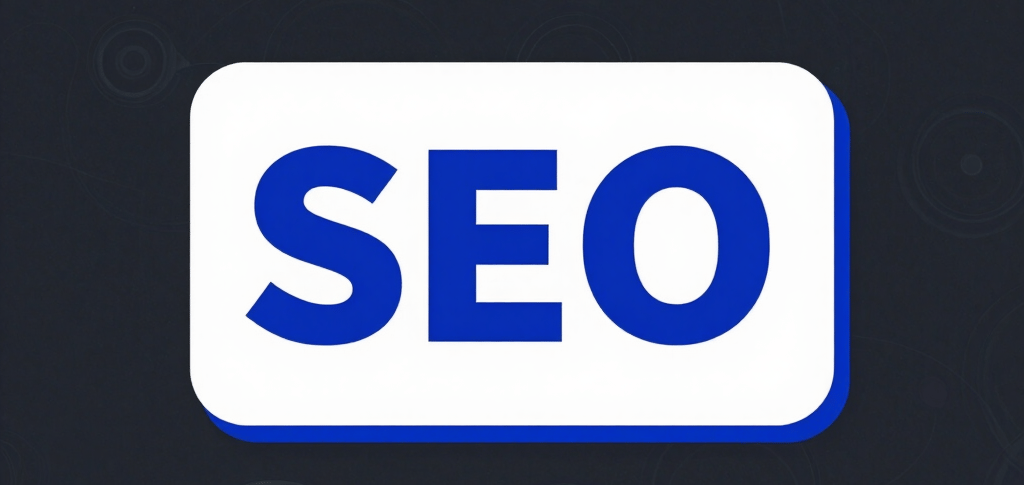 a red sign with a blue arrow pointing to the word search