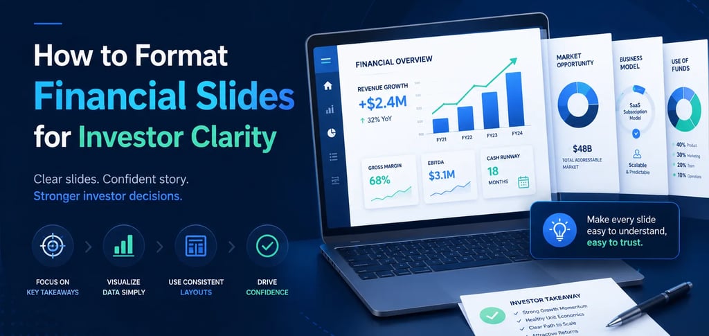 How to Format Financial Slides for Investor Clarity
