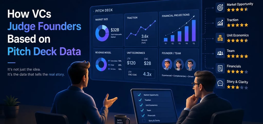 How VCs Judge Founders Based on Pitch Deck Data