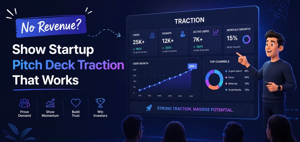 No Revenue? Show Startup Pitch Deck Traction That Works