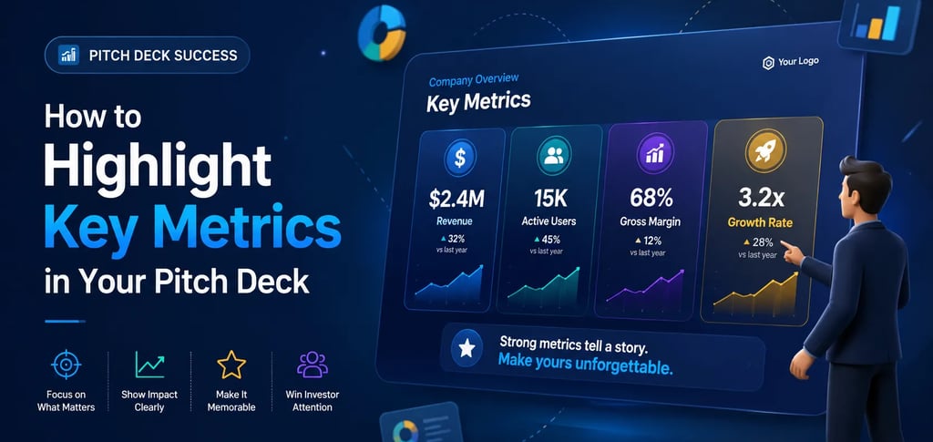 How to Highlight Key Metrics in Your Pitch Deck