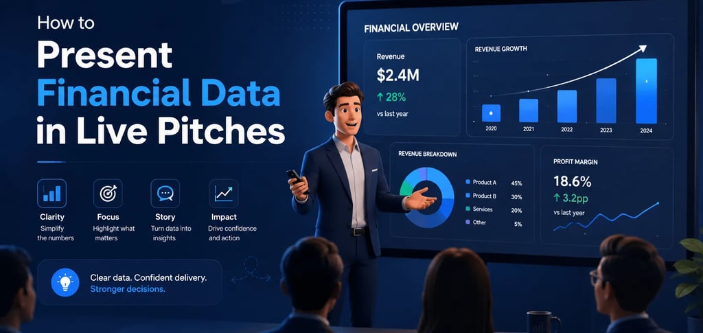 How to Present Financial Data in Live Pitches