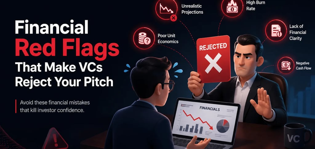 Financial Red Flags That Make VCs Reject Your Pitch