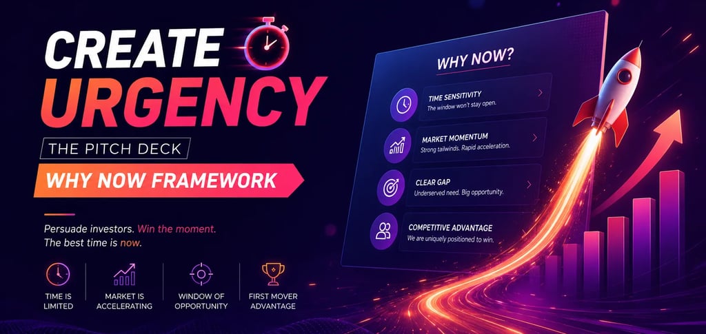 Create Urgency: The Pitch Deck Why Now Framework