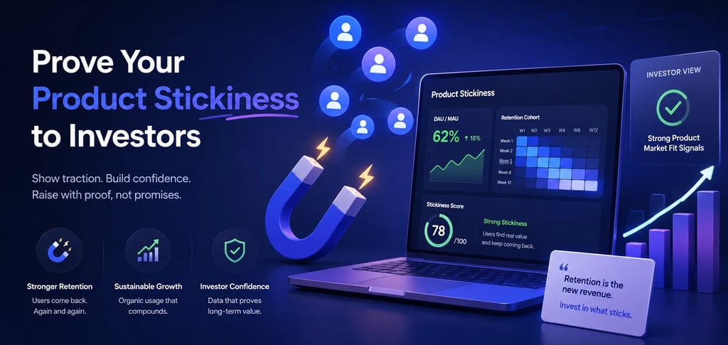 Prove Your Product Stickiness to Investors