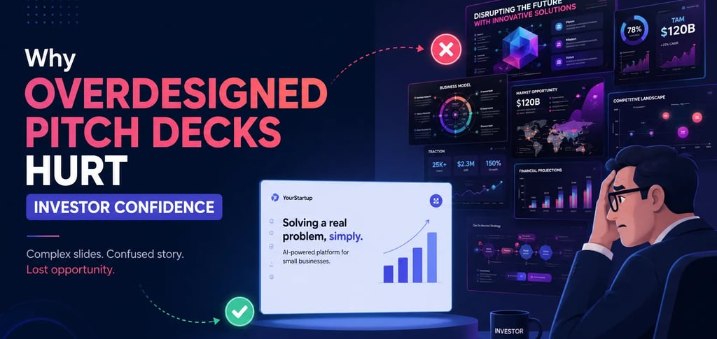 Why Overdesigned Pitch Decks Hurt Investor Confidence