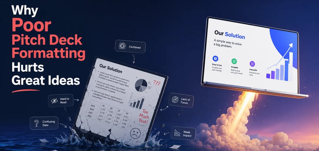 Why Poor Pitch Deck Formatting Hurts Great Ideas