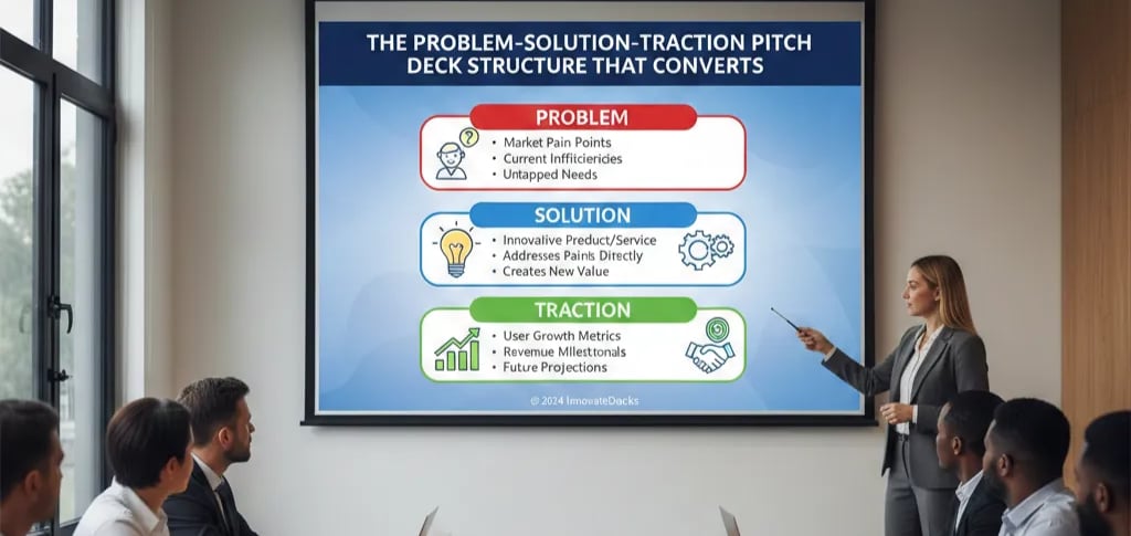 The Problem-Solution-Traction Pitch Deck Structure That Converts
