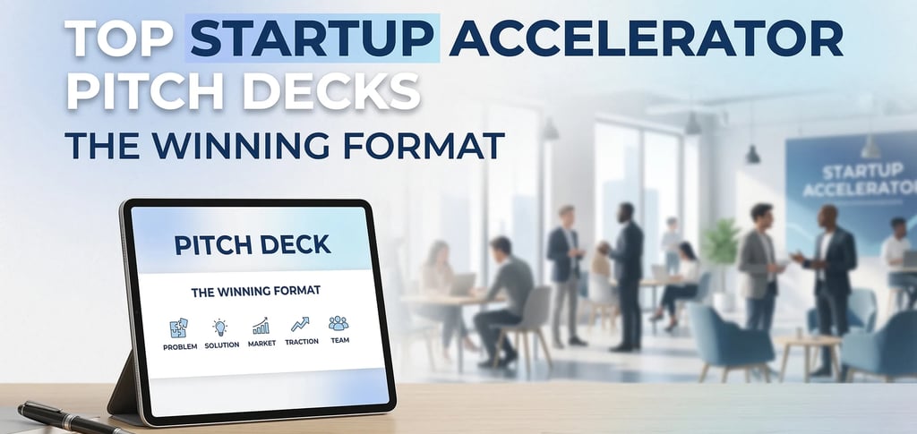 Top Startup Accelerator Pitch Decks: The Winning Format