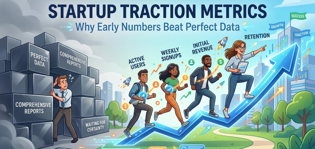 Startup Traction Metrics: Why Early Numbers Beat Perfect Data