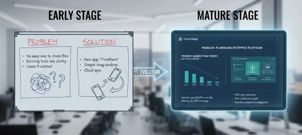 Pitch Deck Evolution: How Problem and Solution Slides Must Mature