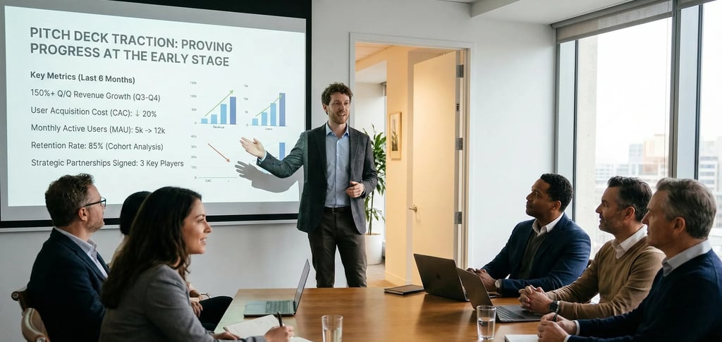 Pitch Deck Traction Slide: Proving Progress at the Early Stage