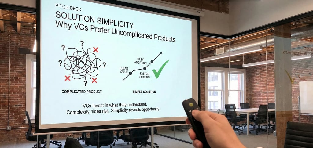 Pitch Deck Solution Simplicity: Why VCs Prefer Uncomplicated Products